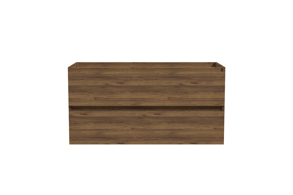 Alvara onderkast met 2 laden 1 uitsparing 100 x 46 cm donker warm eiken
