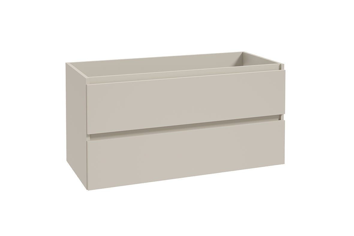 Alvara onderkast met 2 laden 1 uitsparing 100 x 46 cm donker cashmere Secundaire afbeelding