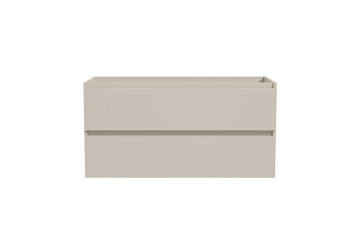 Alvara onderkast met 2 laden 1 uitsparing 100 x 46 cm donker cashmere Hoofdafbeelding