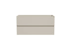 Alvara onderkast met 2 laden 1 uitsparing 100 x 46 cm donker cashmere