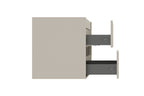 Alvara onderkast met 2 laden 1 uitsparing 100 x 46 cm donker cashmere