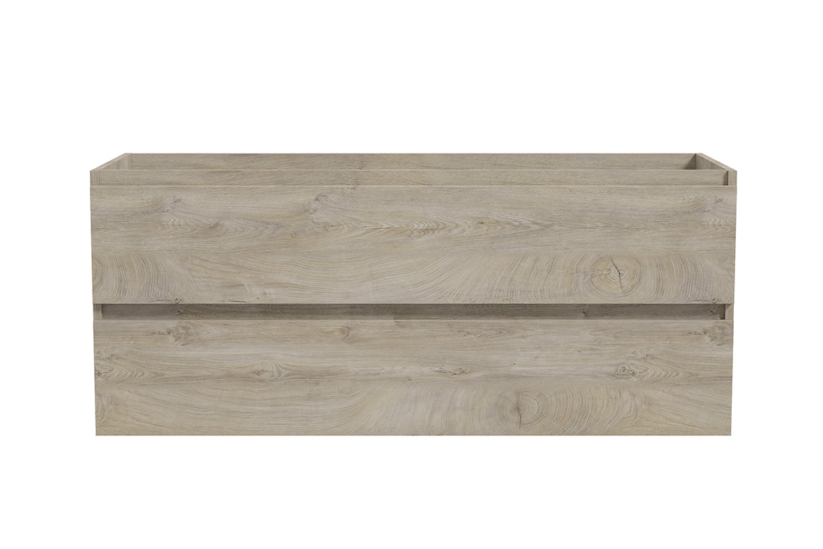 Alvara onderkast met 2 laden 2 uitsparingen 120 x 46 cm grijs eiken Secundaire afbeelding