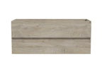 Alvara onderkast met 2 laden 2 uitsparingen 120 x 46 cm grijs eiken