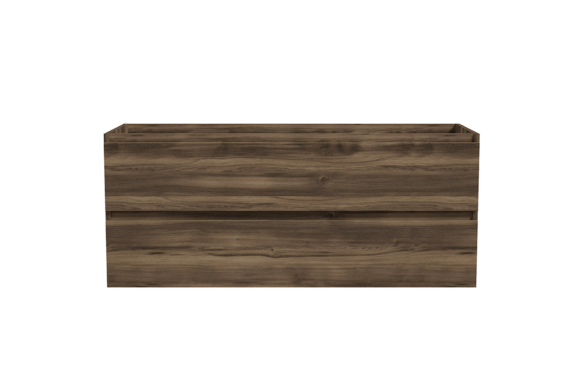 Alvara onderkast met 2 laden 2 uitsparingen 120 x 46 cm donker eiken Secundaire afbeelding