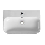 Finta Wastafel Wiesbaden 65,5x42x16,5 cm Keramiek Glans Wit