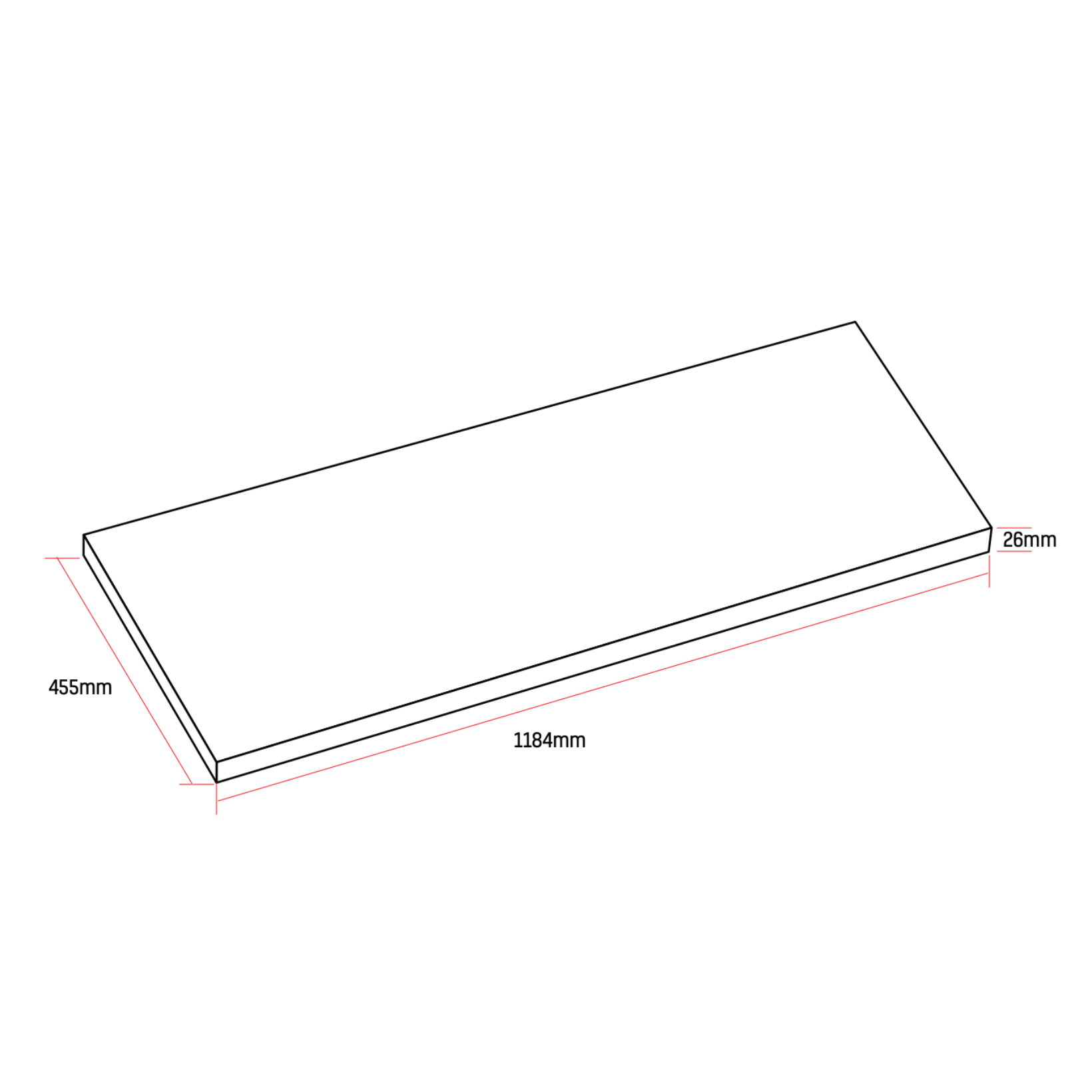 ALONI Wastafelblad MDF