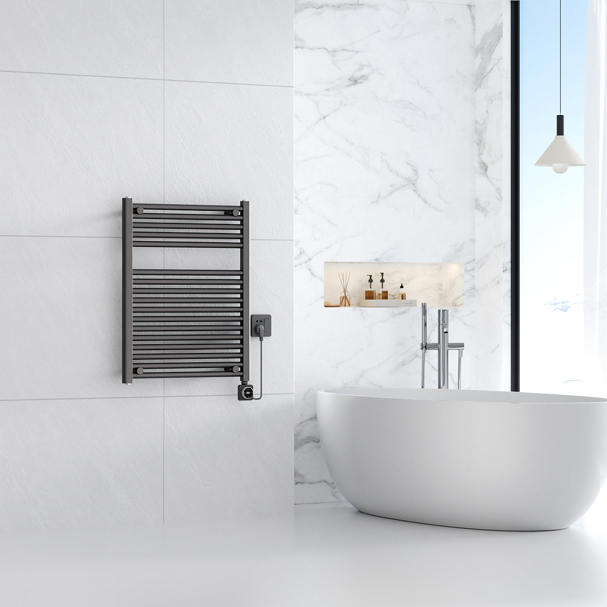Elara Elektrische Radiator Wiesbaden 76,6X60 Cm, Smart Wifi