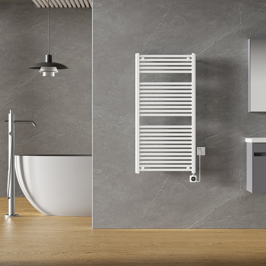 Elara elektrische radiator Smart WiFi 118,5 x 60 cm glans wit Secundaire afbeelding