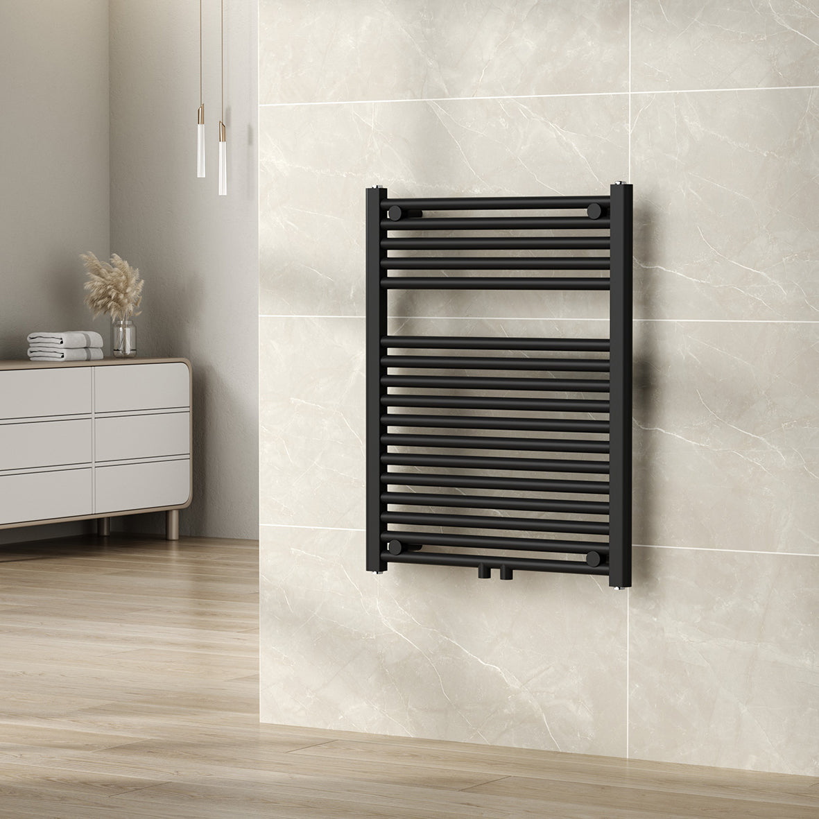 Elara Handdoekradiator Wiesbaden 76x60 cm Secundaire afbeelding