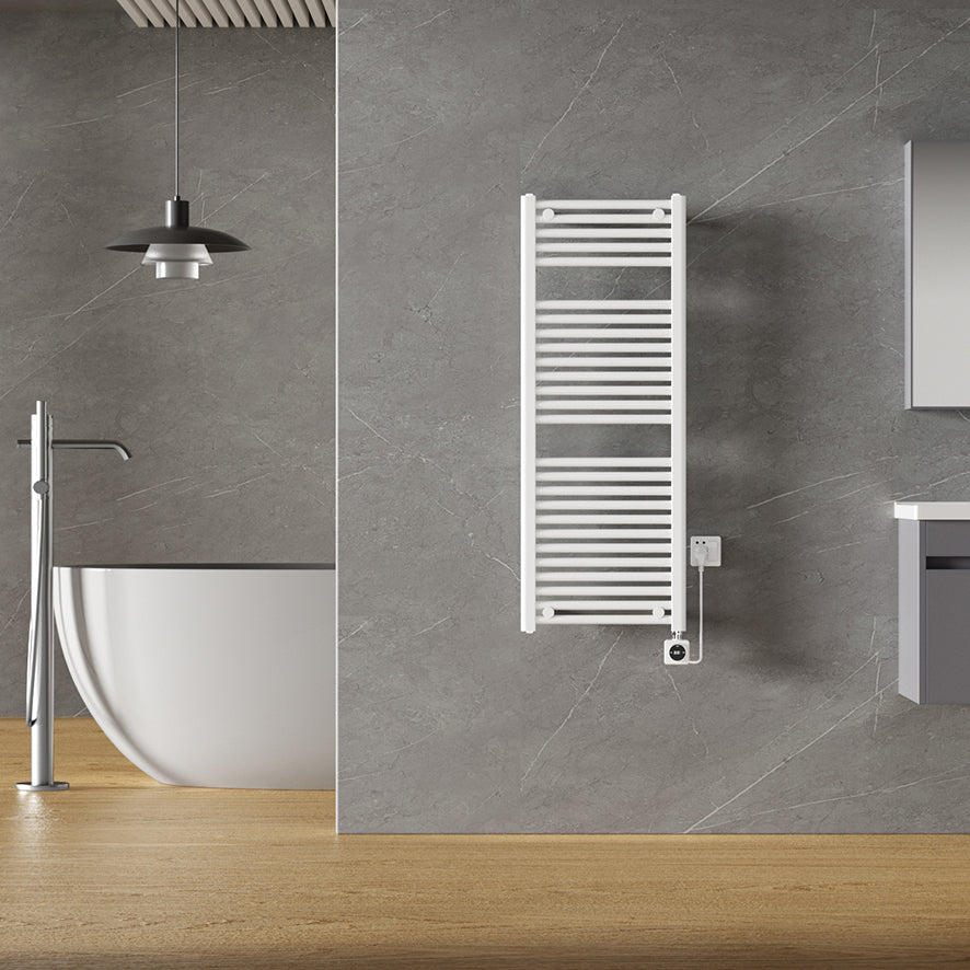 Elara elektrische radiator Smart WiFi 118,5 x 45 cm glans wit Secundaire afbeelding