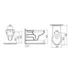 Creavit hangtoilet – mindervaliden