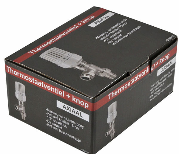 thermostatische radiatorventiel 1/2''x15mm axiaal Secundaire afbeelding