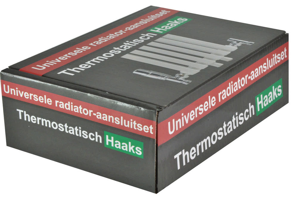 Hoekradiatoraansluitset Wiesbaden in Chroom (voor zijaansluiting)