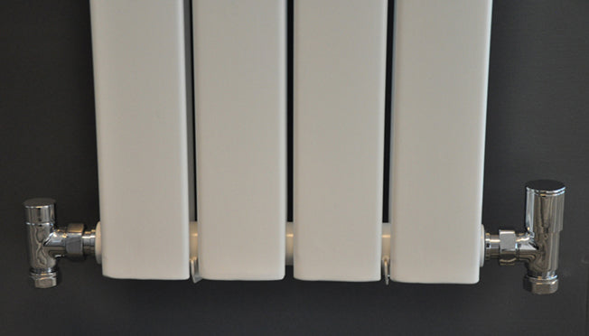 Luxe radiator aansluitset haaks chroom Secundaire afbeelding