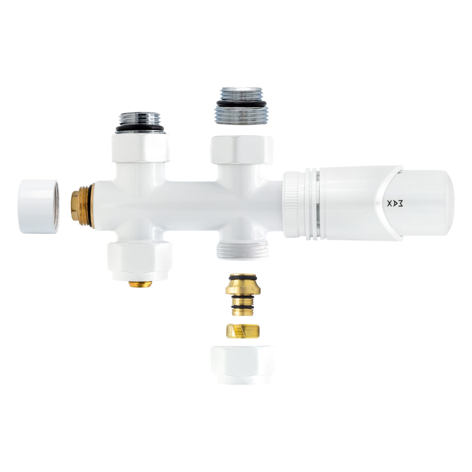 BELRAD Thermostatische Radiatorkraan – Middenaansluiting – Recht – M30 x 16/2 Hoofdafbeelding