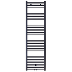 BELRAD Badkamer Radiator Zwart Mat Geborsteld – Middenaansluiting