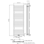 BELRAD Badkamer Radiator Wit – Middenaansluiting