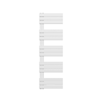 BELRAD Badkamer Radiator Wit – Linkeraansluiting/Combi