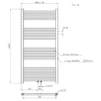 BELRAD Badkamer radiator – Middenaansluiting