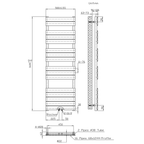 BELRAD Badkamer Radiator Wit – Middenaansluiting