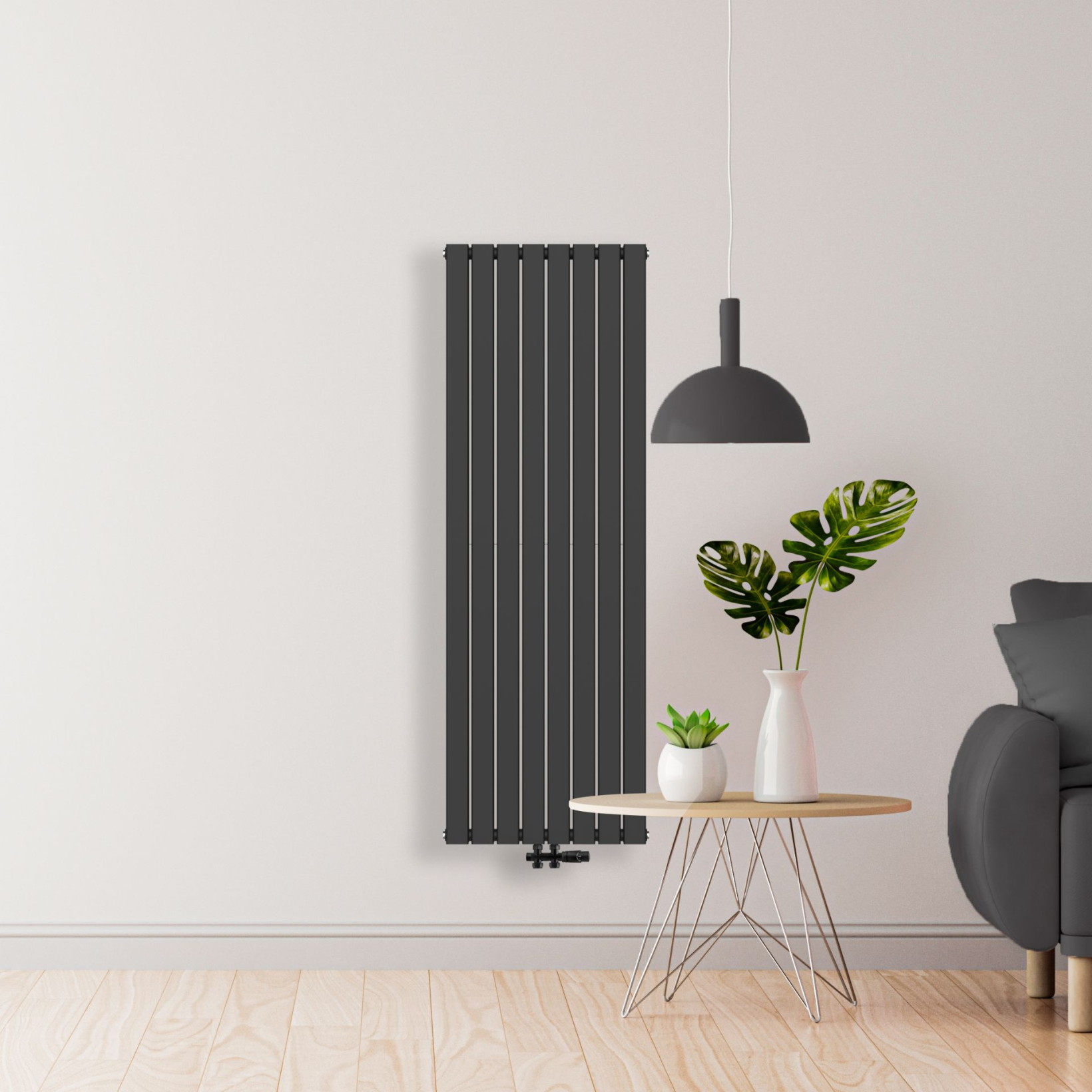 BELRAD Verticale designradiator dubbelzijdig – Middenaansluiting Secundaire afbeelding