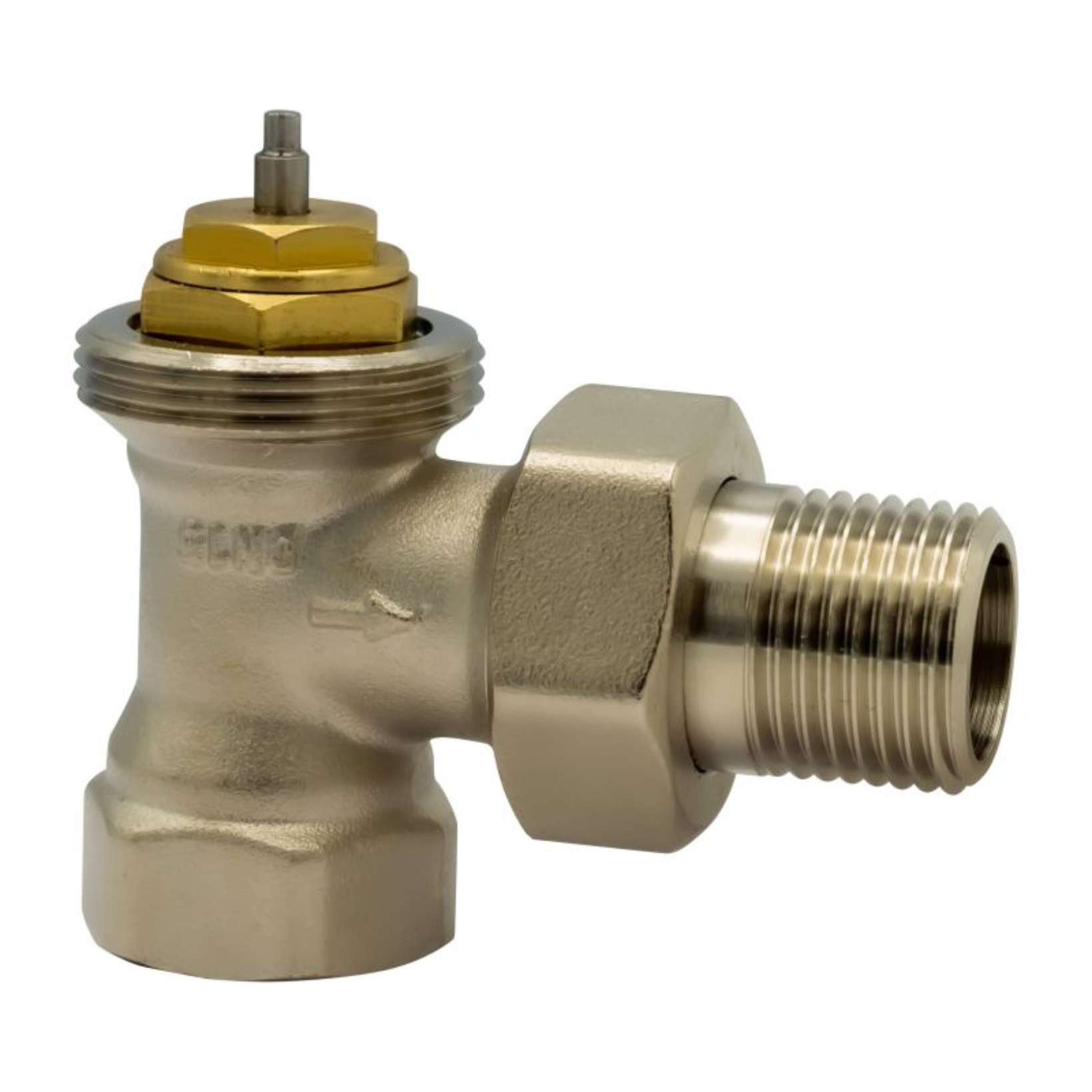BELRAD radiatorkraan haaks 1/2" MV