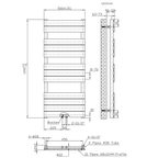 BELRAD Badkamer Radiator Wit – Middenaansluiting