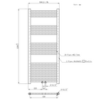 BELRAD Badkamer radiator – Middenaansluiting