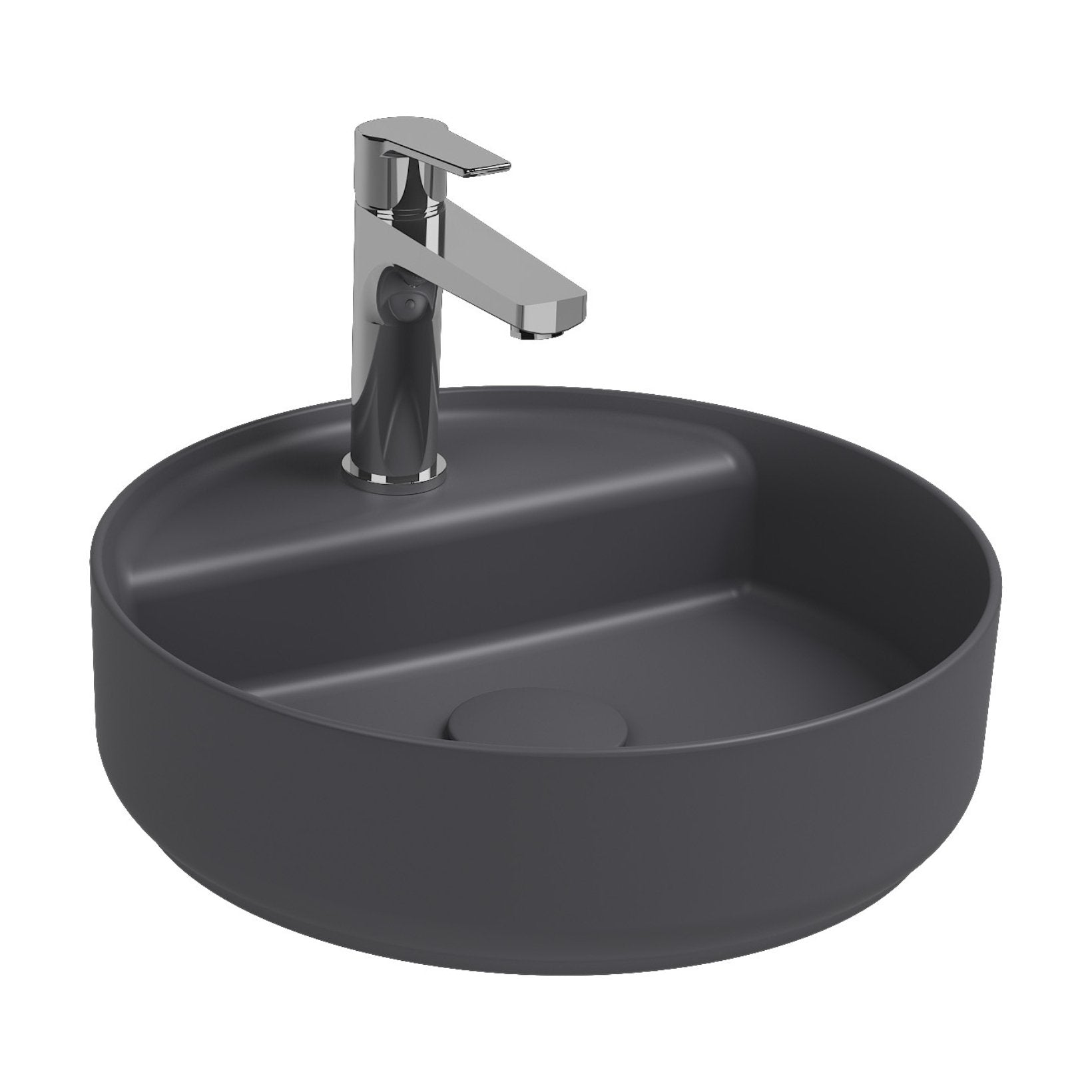 Isvea Infinity Wastafel Rond - Antraciet