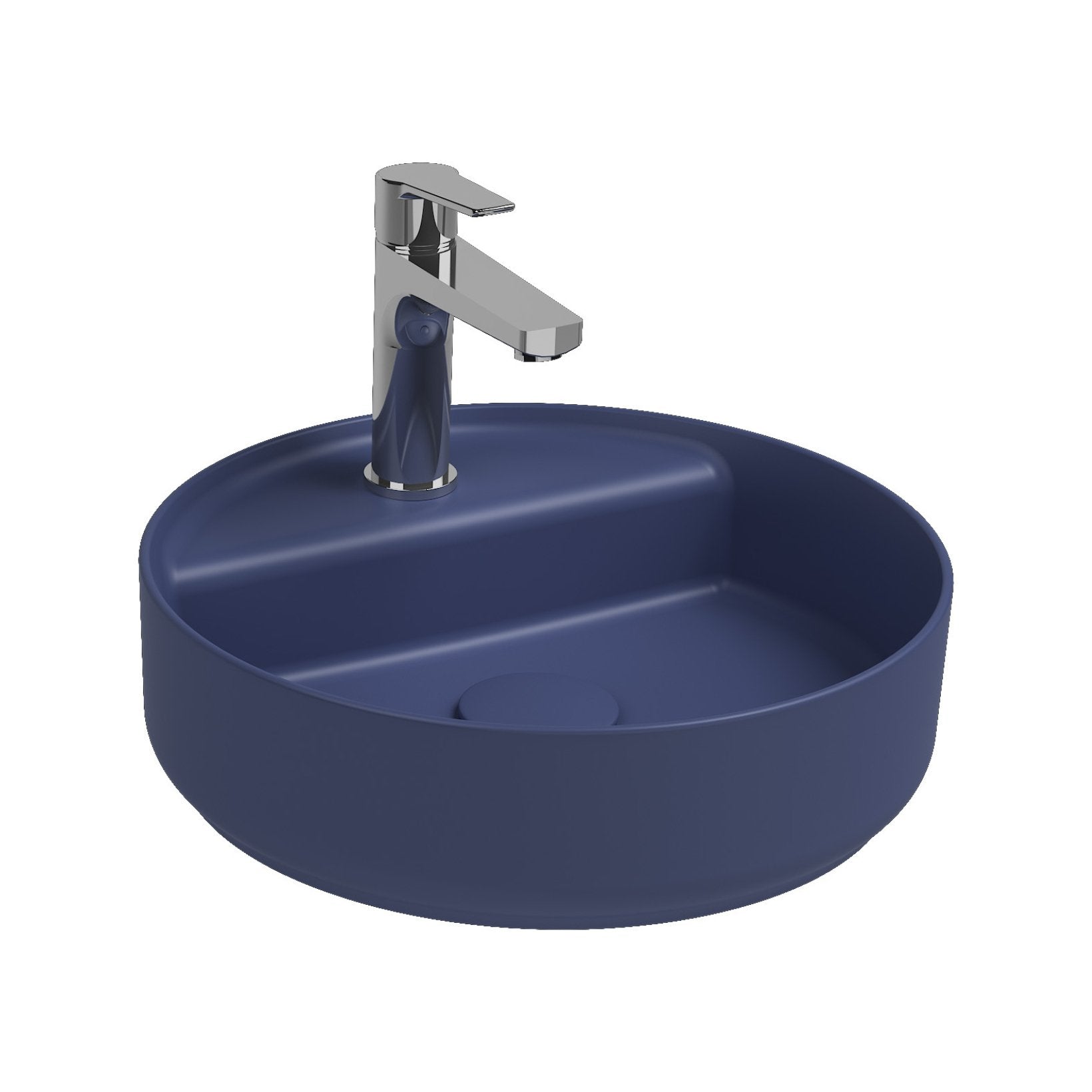 Isvea Infinity Wastafel Rond - Donkerblauw