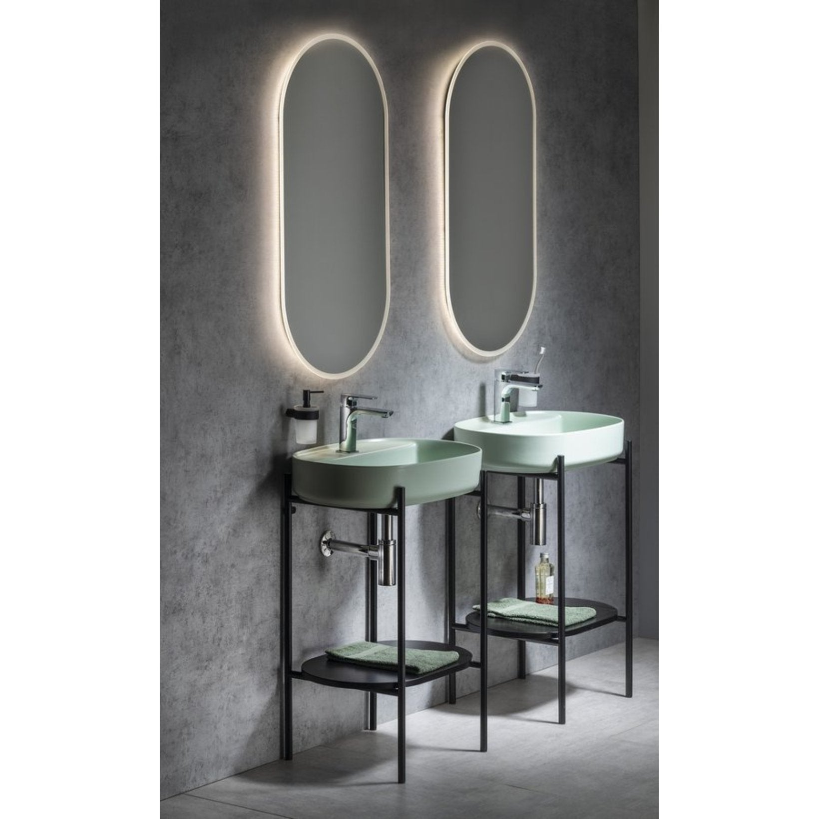 Isvea Infinity Wastafel Ovaal - Mintgroen