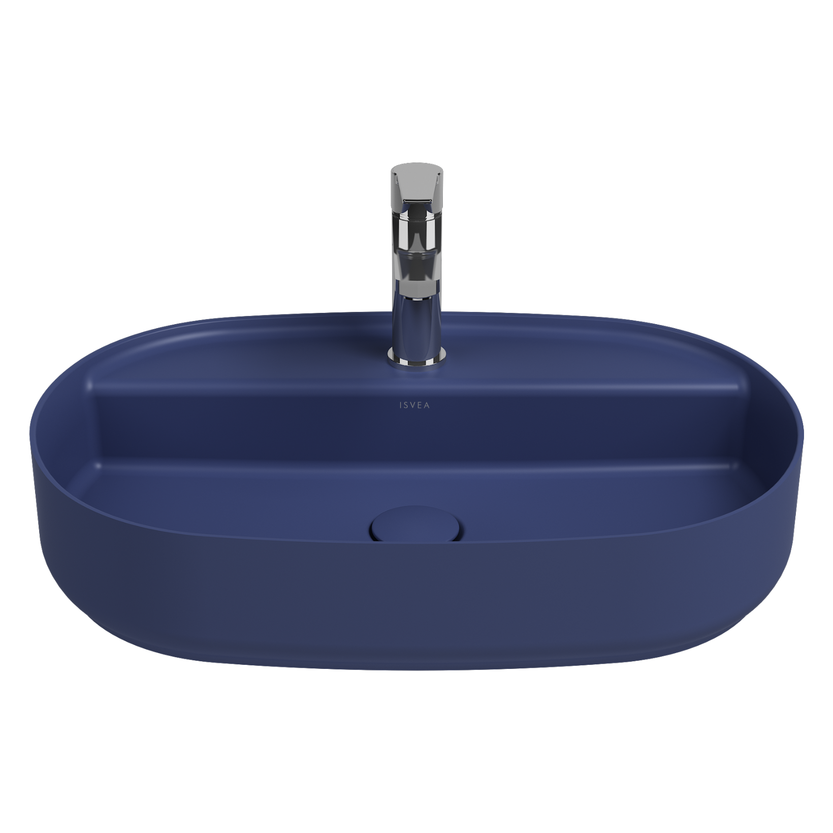 Isvea Infinity Wastafel Ovaal - Donkerblauw