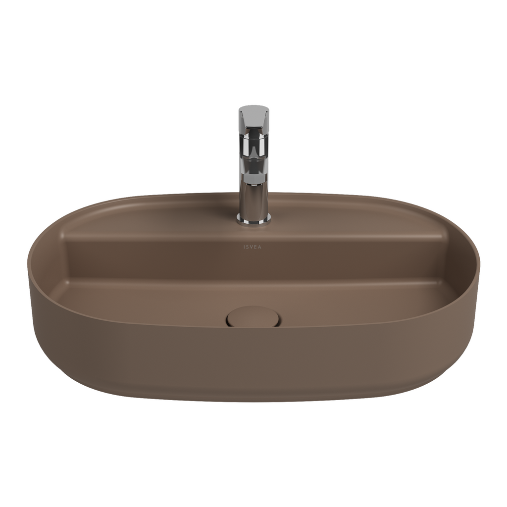 Isvea Infinity Wastafel Ovaal - Taupe
