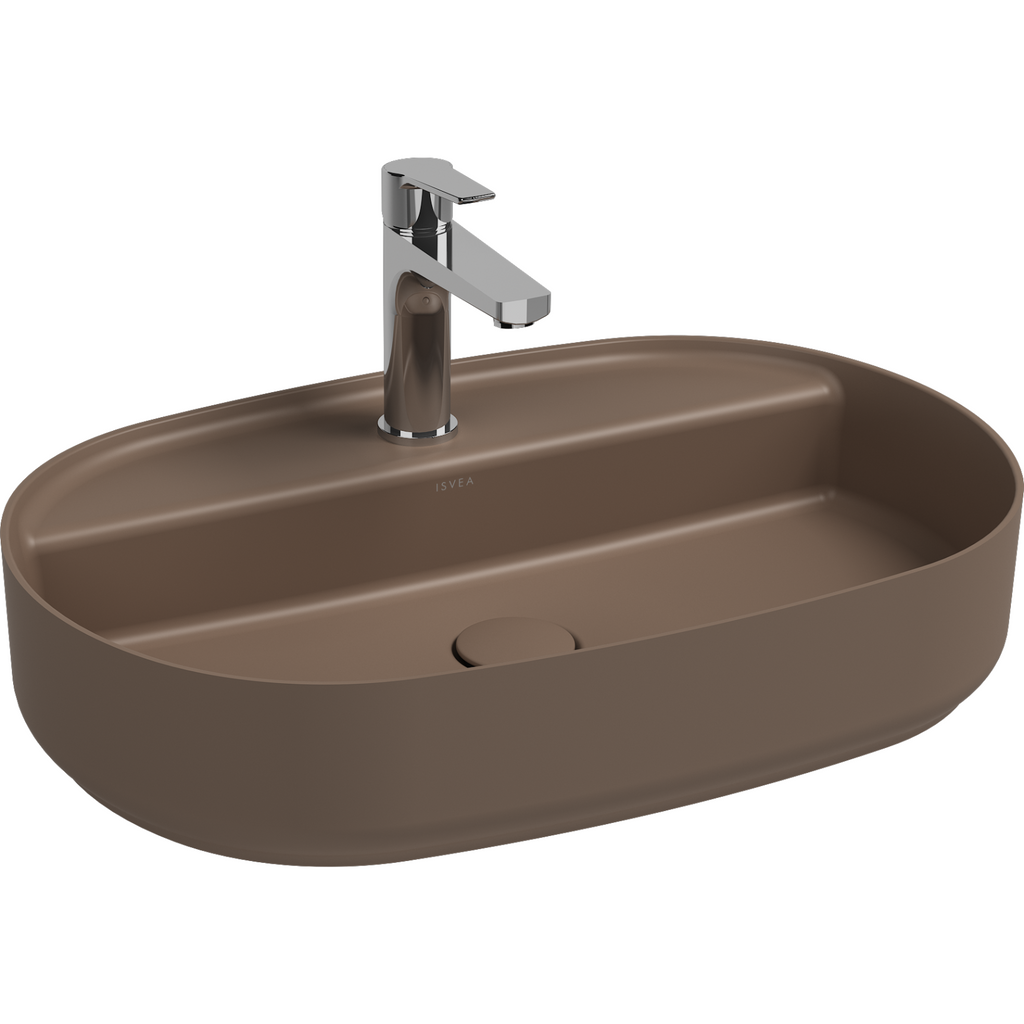 Isvea Infinity Wastafel Ovaal - Taupe