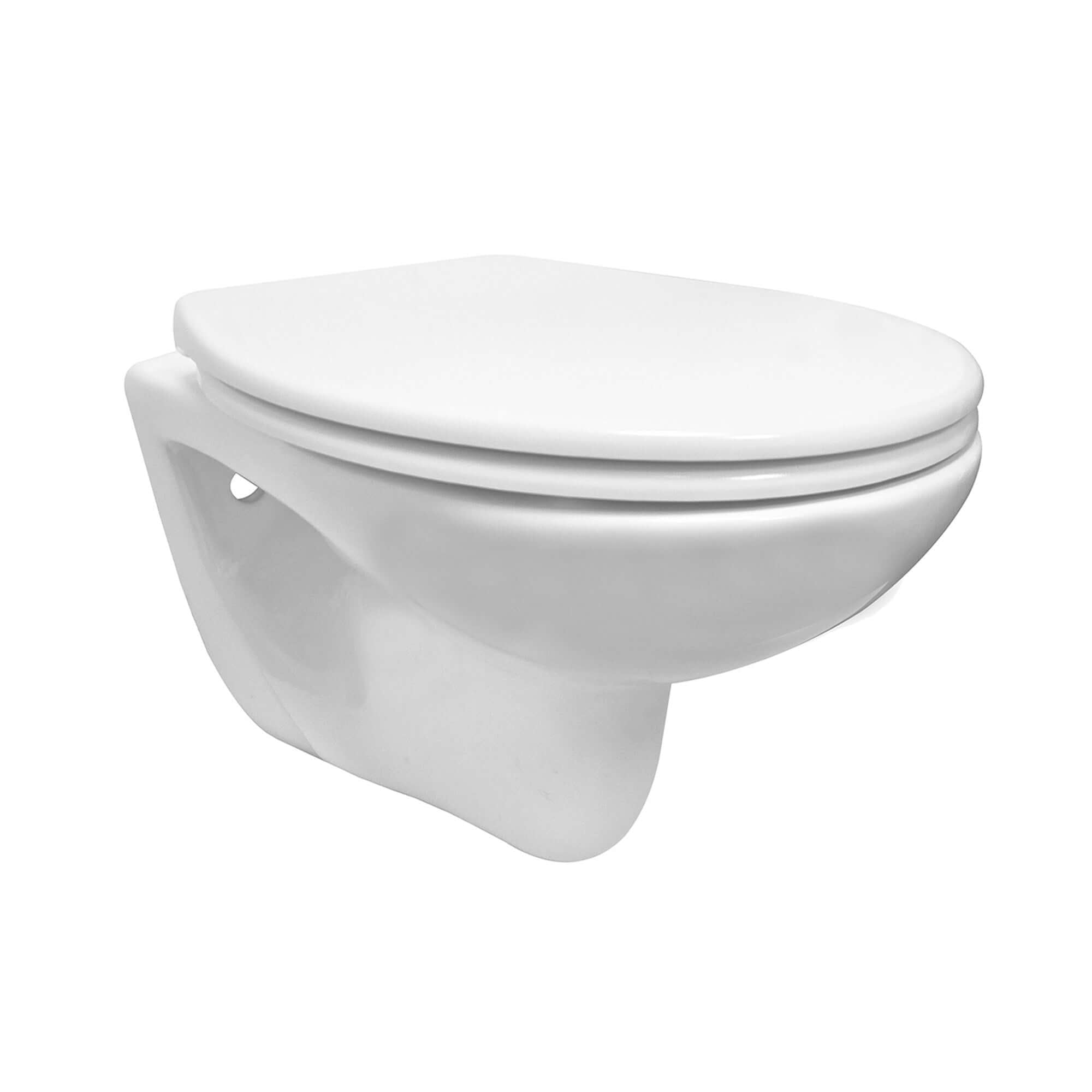 Neptunus 2.0 wandcloset rimless met Neptunus 2.0 toiletzitting glans wit Hoofdafbeelding