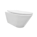 Stereo wandcloset rimless met Shade slim toiletzitting softclose en quick release glans wit