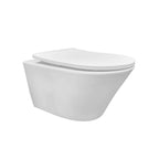 Vesta wandcloset rimless met Shade slim toiletzitting softclose en quick release glans wit