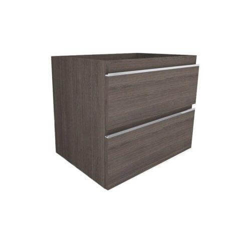 Sigid Badkamermeubelset Wiesbaden 60x46x58 cm gefineerde houtnerf grijs (1 kraangat, 2 lades) Secundaire afbeelding