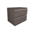 Sigid Badkamermeubelset Wiesbaden 60x46x58 cm gefineerde houtnerf grijs (1 kraangat, 2 lades)
