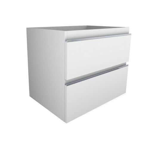 Sigid Badkamermeubelset Wiesbaden 60x46x58 cm MDF Hoogglans Wit (1 Kraangat, 2 Laden)