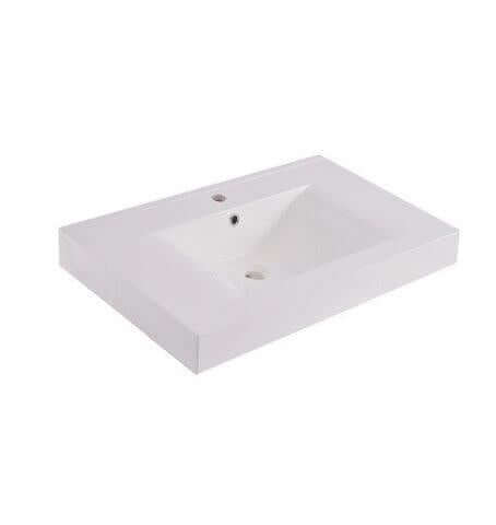 Sigid Badkamermeubelset Wiesbaden 60x46x58 cm MDF Hoogglans Wit (1 Kraangat, 2 Laden)