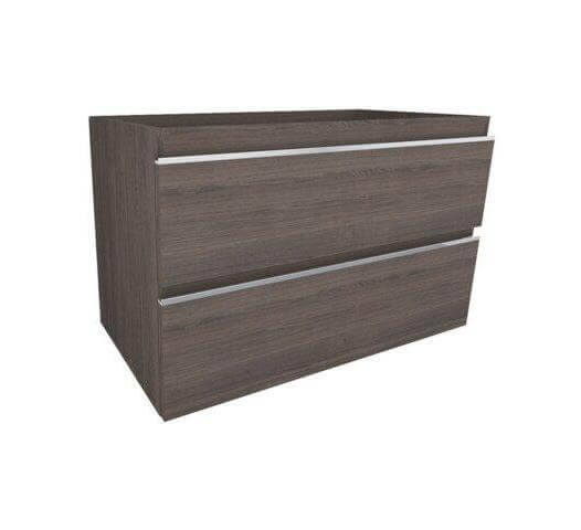 Sigid Badkamermeubelset Wiesbaden 80x46x58 cm gefineerde houtnerf grijs (1 kraangat, 2 lades) Hoofdafbeelding