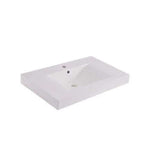 Sigid Badkamermeubelset Wiesbaden 80x46x58 cm gefineerde houtnerf grijs (1 kraangat, 2 lades)