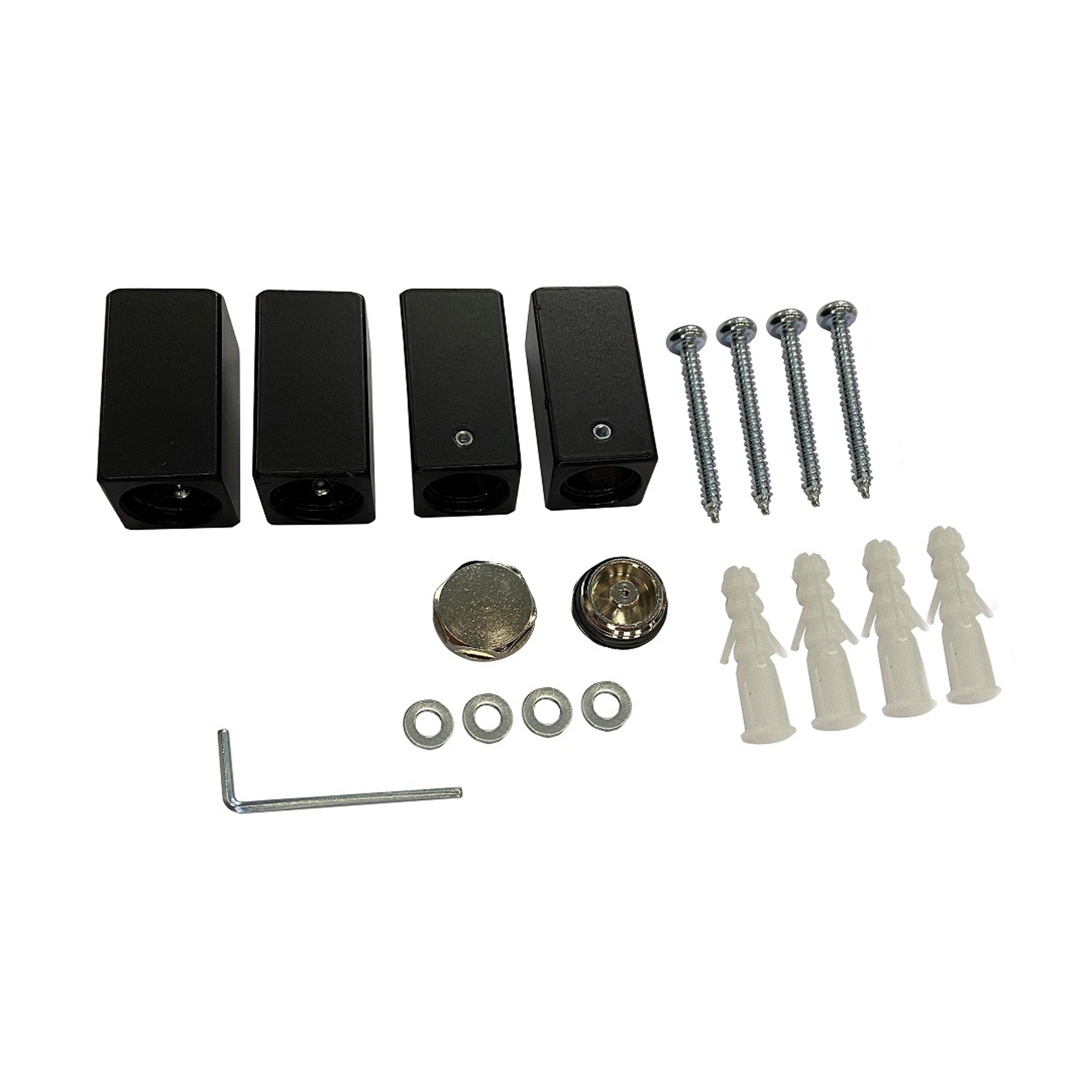 bevestigingset mat-zwart tbv sierradiator Tower Hoofdafbeelding