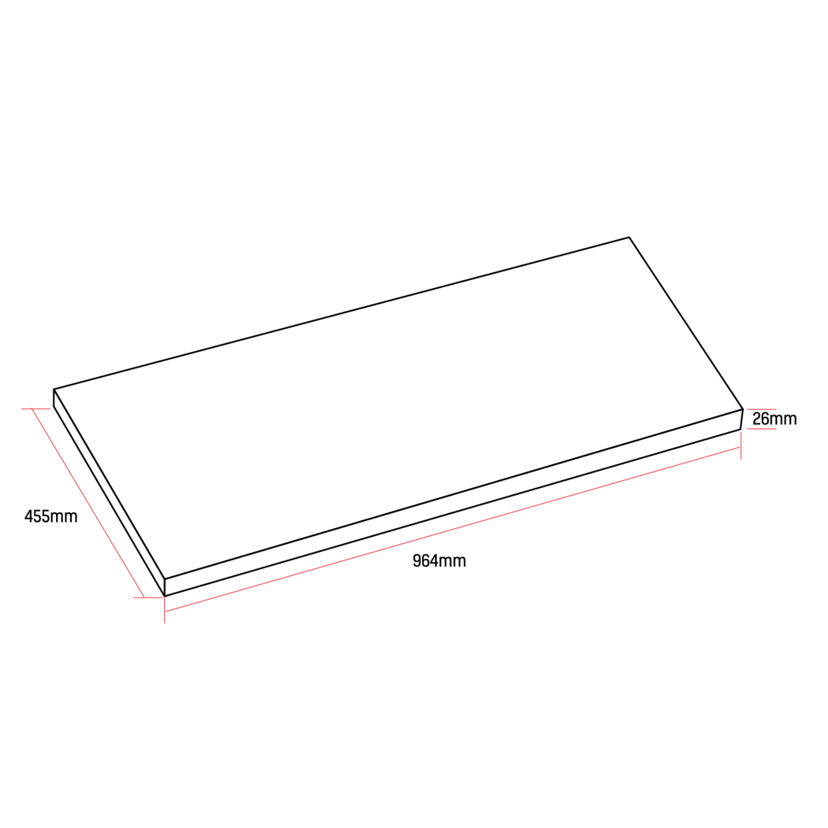 ALONI Wastafelblad MDF