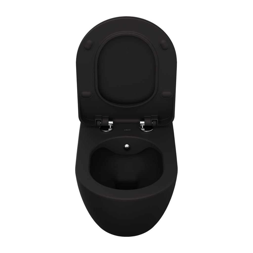 Creavit Rimoff hangtoilet / ophang WC met RVS sproeier (bidet) – enkel koud water
