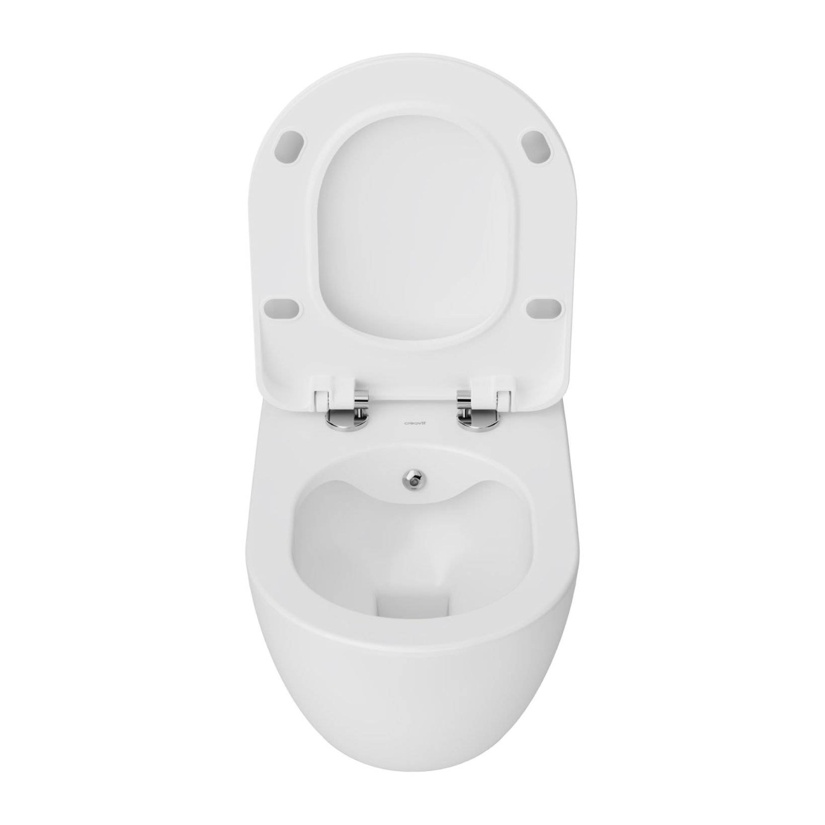 Creavit Rimoff hangtoilet / ophang WC met RVS sproeier (bidet) – enkel koud water