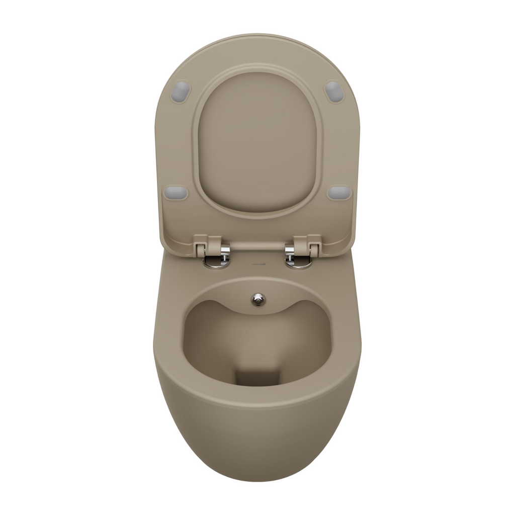Creavit Rimoff hangtoilet / ophang WC met RVS sproeier (bidet) – enkel koud water