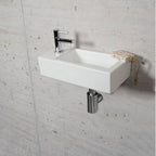 Mat Witte Fonteinset Wiesbaden Kleur Chroom (Kraangat Links)