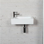 Mat Witte Fonteinset Wiesbaden Kleur Chroom (Kraangat Links)